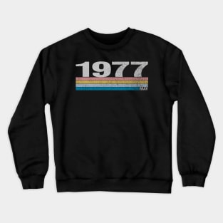 43rd Birthday Retro Born in May of 1977 Crewneck Sweatshirt